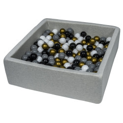 Piscine à balles carré 90x90cm avec 200 balles